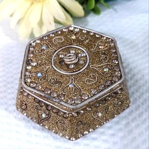 🚨 $5 w/Bundle 2+Items 🔥 Jeweled Hexagon Trinket Box Pier 1 Imports